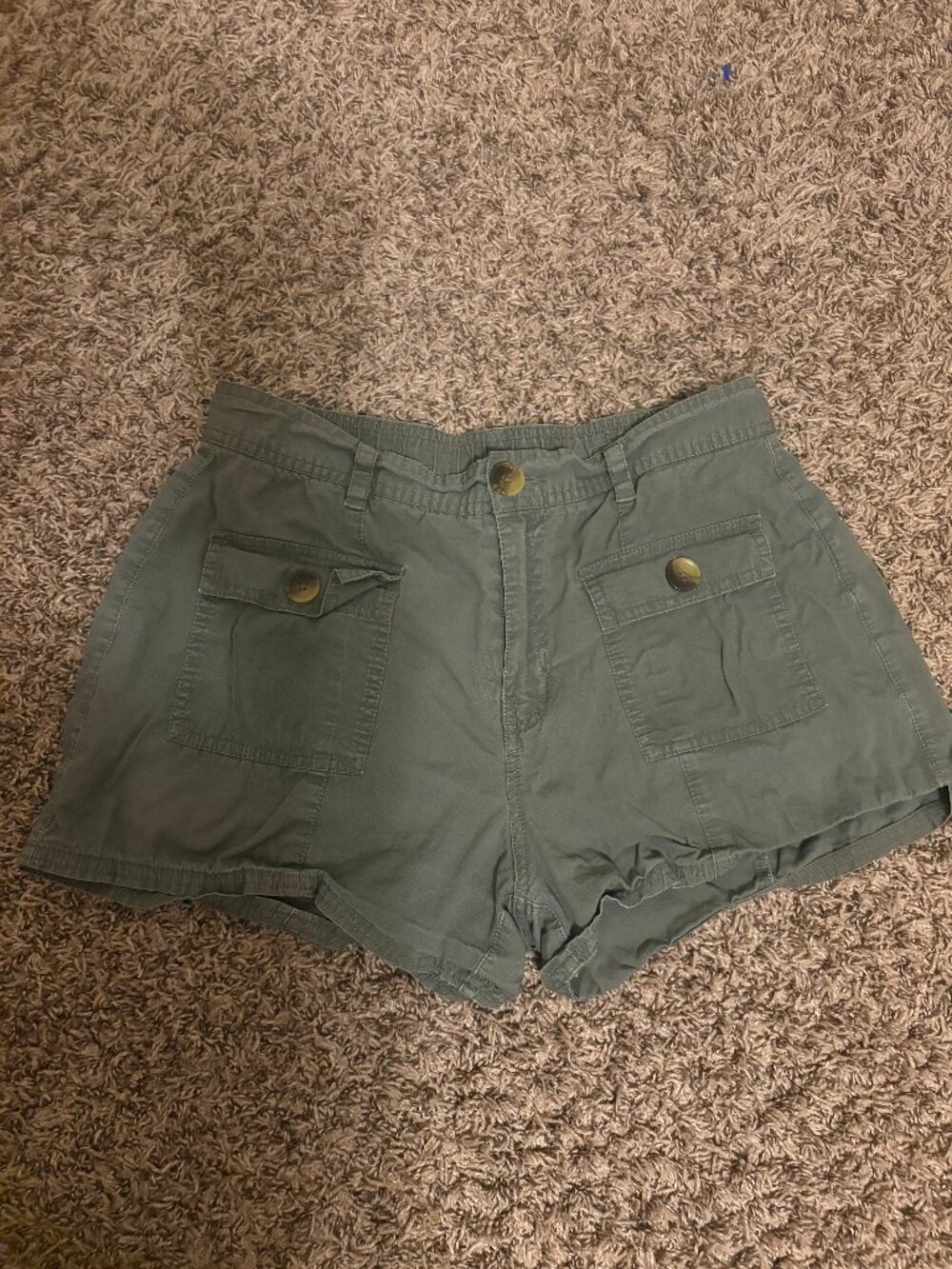 Vuori Women’ Vintage Ripstop Utility Shorts VW3039 Medium Green Organic Cotton